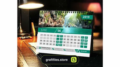 وکتور تقویم رومیزی