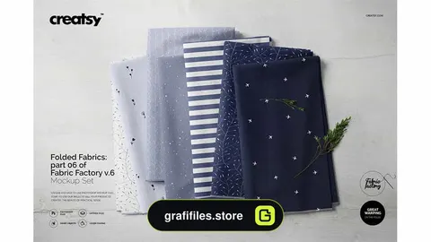 موکاپ پارچه Fabric Stack Mockup 06/FF V.6
