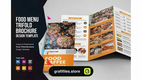 فایل لایه باز منو غذا سه لتی
