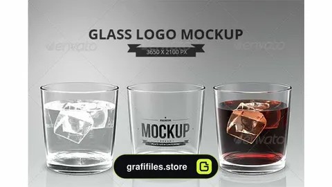 موکاپ لوگو Glasses Logo Mockup