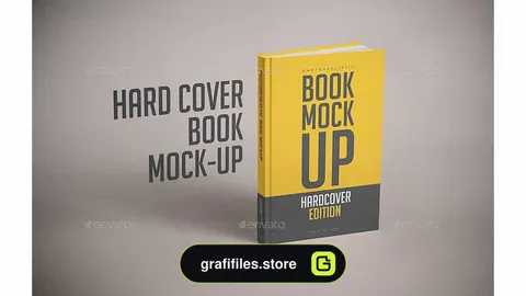 موکاپ کتاب Hardcover Book Mock-up