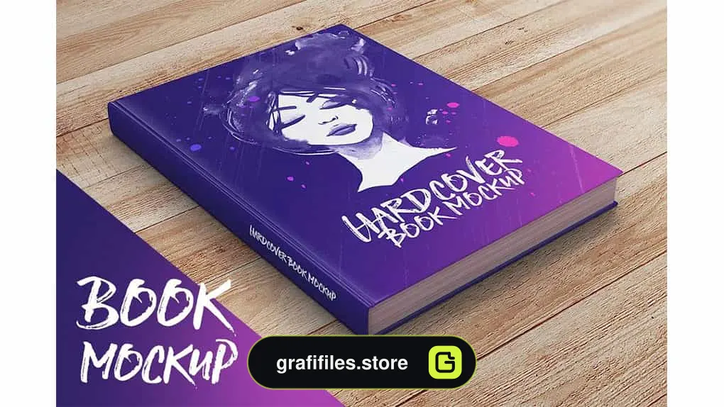 موکاپ کتاب Hardcover Book Mockup