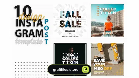 فایل لایه باز پست اینستاگرام Instagram Post Template – Sale