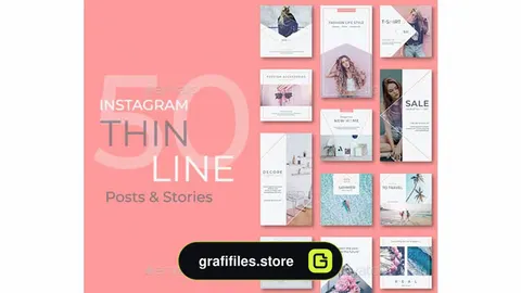 فایل لایه باز پست و استوری اینستاگرام Instagram Posts & Stories
