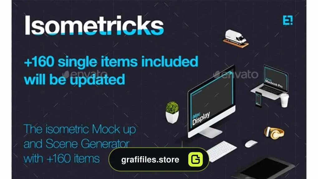 جعبه ابزار ساخت موکاپ ایزومتریک