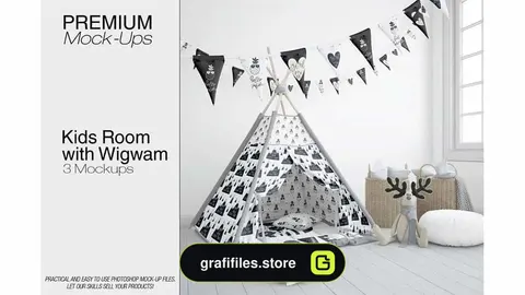 موکاپ اتاق کودک Kids Room – Kids Wigwam