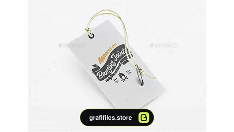 موکاپ لوگو Letterpress Label Logo Mockup