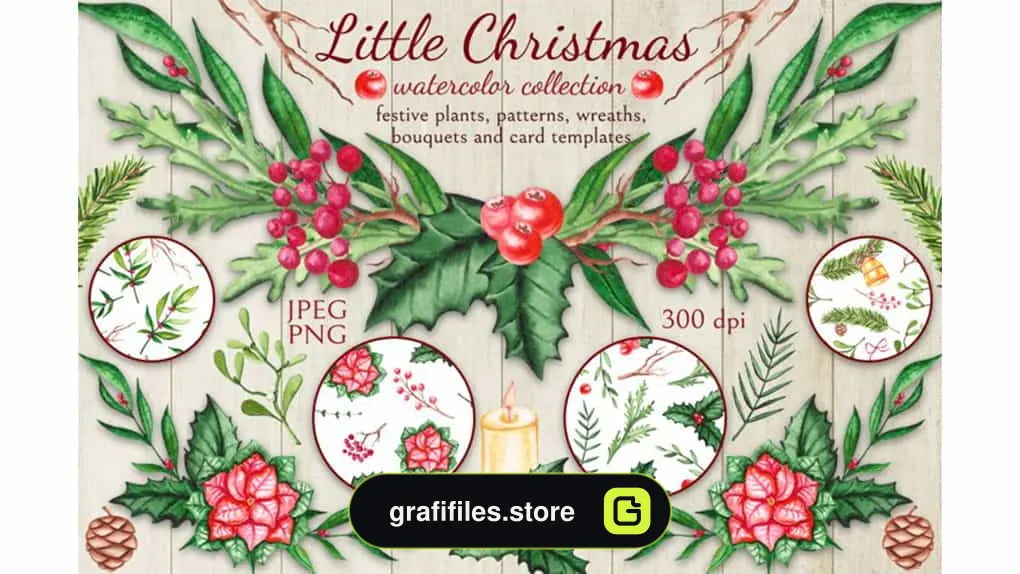 کلیپ آرت کریسمس Little Christmas