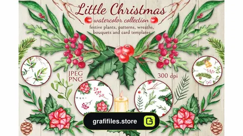 کلیپ آرت کریسمس Little Christmas