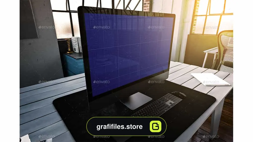 موکاپ مانیتور مک