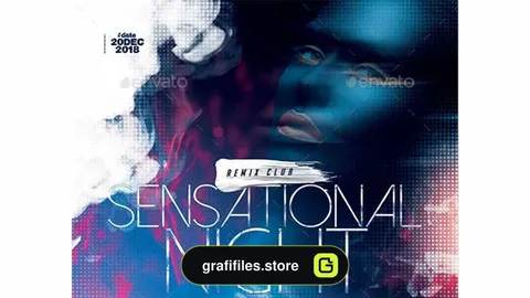 فایل لایه باز تراکت کلوپ شبانه Night Club Flyer Template