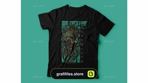 وکتور تیشرت Odd Creature T-Shirt Design