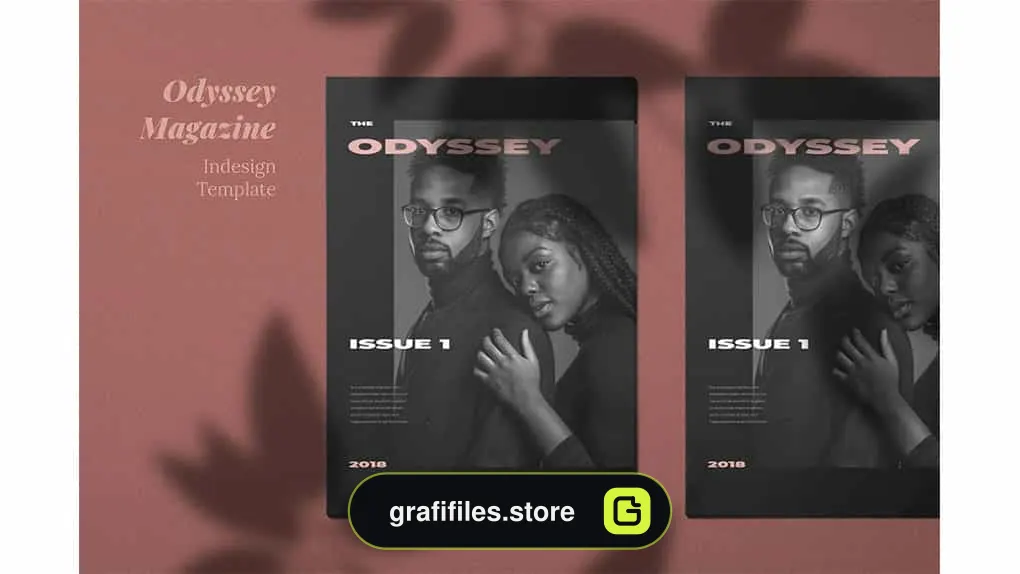 قالب ایندیزاین مجله Odyssey Magazine