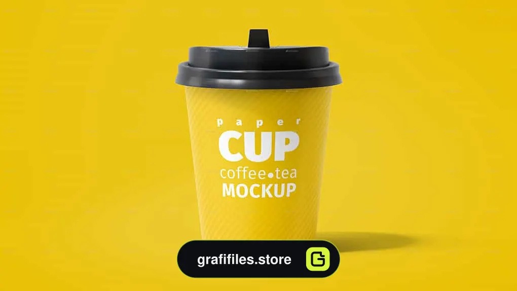 موکاپ لیوان کاغذی Paper Cup 200ml Mockup