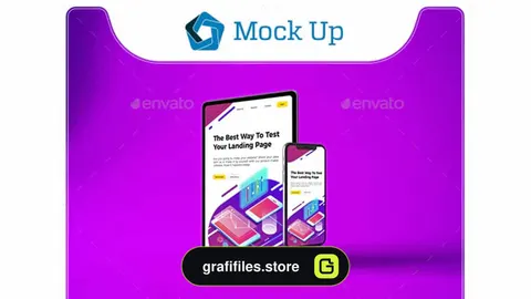 موکاپ تبلت و آیفون ایکس