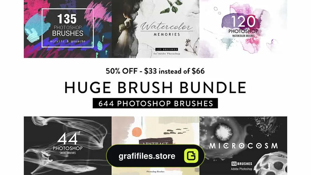 براش فتوشاپ Photoshop Brush Bundle