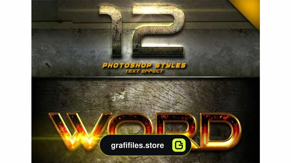 افکت متن Photoshop Text Effect Vol 3