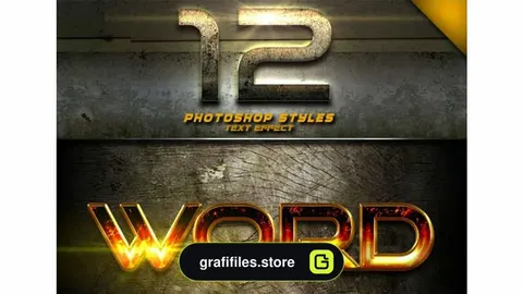 افکت متن Photoshop Text Effect Vol 3