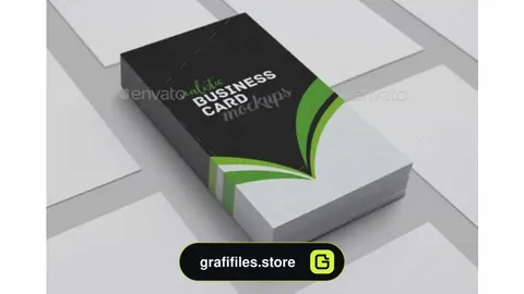 موکاپ کارت ویزیت Realistic Business Card Mockups