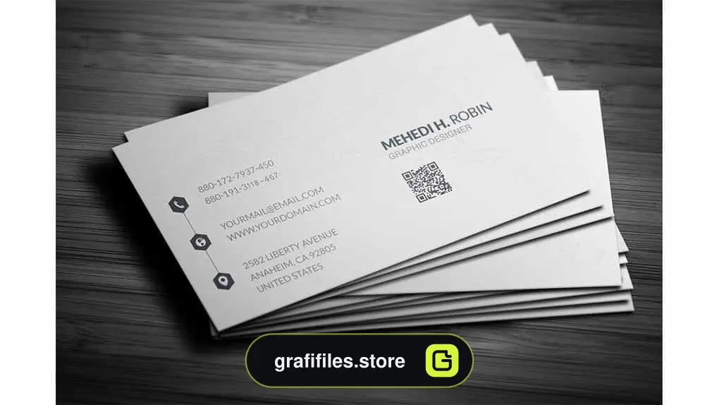 فایل لایه باز کارت ویزیت Simple Business Card Design Vol-01