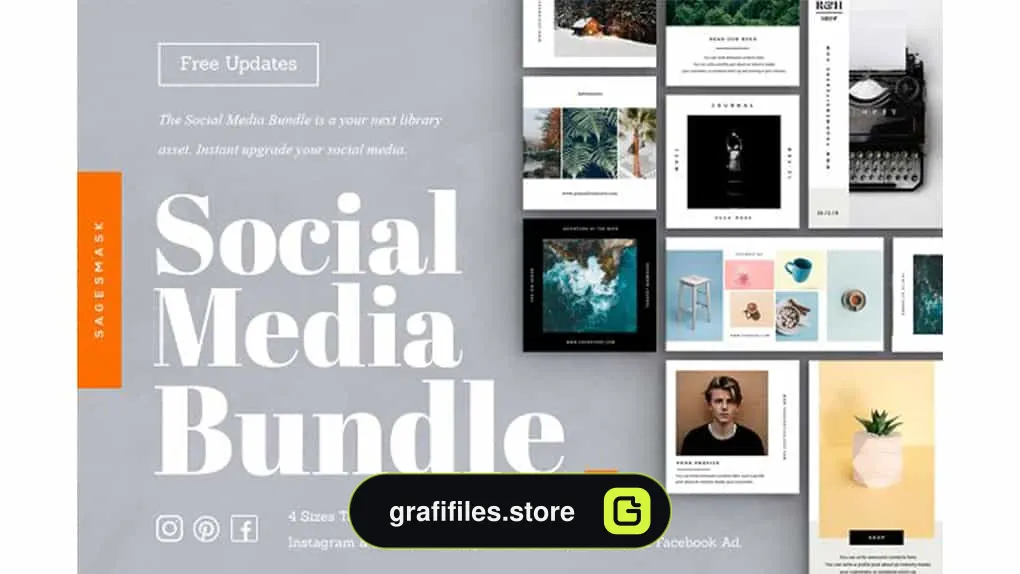 فایل لایه باز شبکه اجتماعی Social Media Bundle