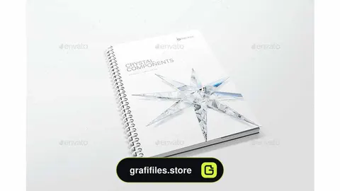 موکاپ کتاب سیمی Spiral Book Binding Mockups 01