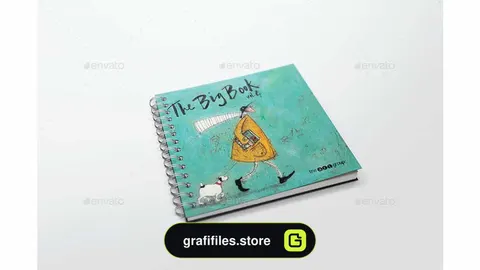 موکاپ کاتالوگ سیمی Spiral Bound Book / Catalogue Mockups 3