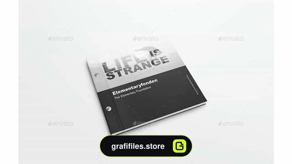 موکاپ کتاب Square Screw Bound Book Mockups