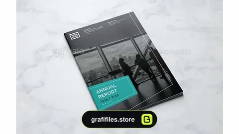 قالب ایندیزاین مجله Swiss Annual Report