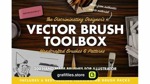 براش ایلاستریتر The Vector Brush Toolbox