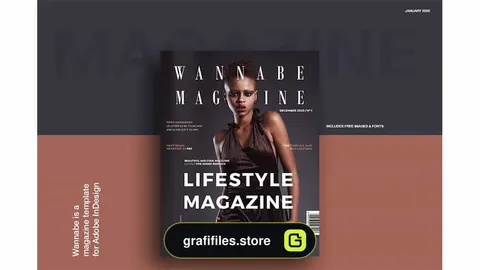 قالب ایندیزاین مجله WANNABE magazine