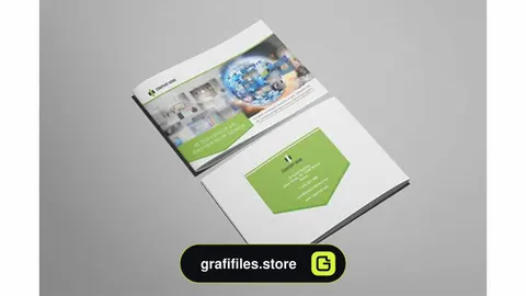 قالب ایندیزاین بروشور Wonderpro – A5 Business Brochure