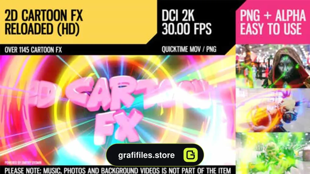 فوتیج افکت کارتونی 2D Cartoon FX