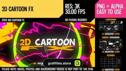 فوتیج افکت کارتونی 2D Cartoon FX