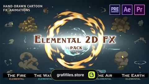 دانلود 300 المان موشن گرافیک Elemental 2D FX pack