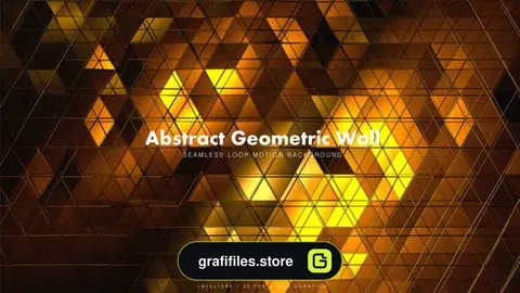 بک گراند موشن گرافیک دیوار هندسی انتزاعی