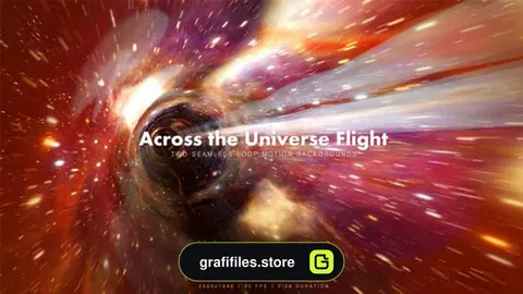 بک گراند موشن گرافیک Across the Universe Flight 3