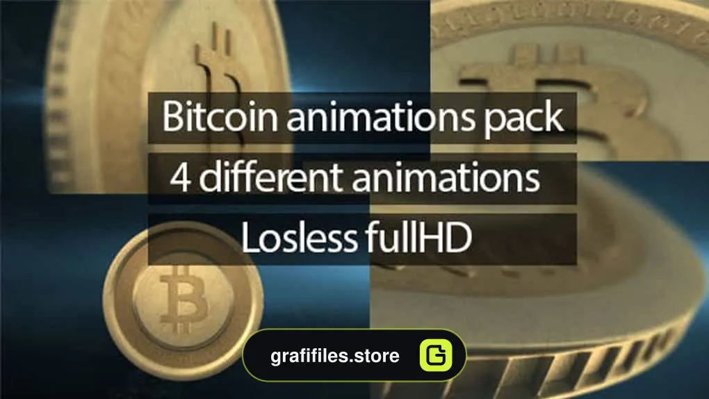 فوتیج بیت کوین Bitcoin Animations Pack