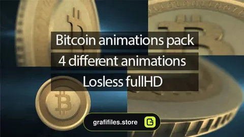 فوتیج بیت کوین Bitcoin Animations Pack