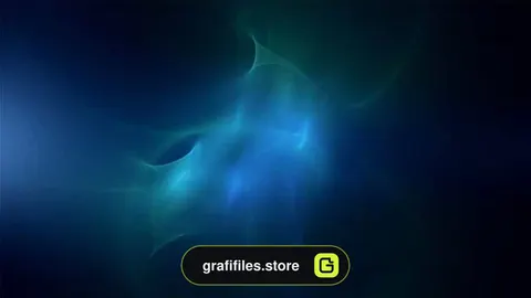 بک گراند موشن گرافیک Blue Abstract Fractal