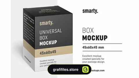دانلود موکاپ جعبه Box Mockup