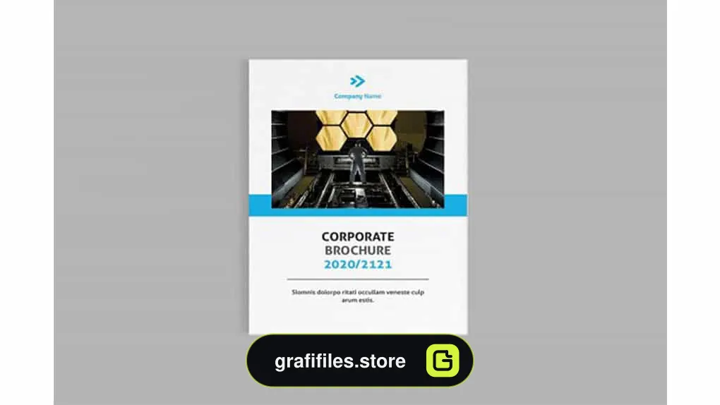 قالب ایندیزاین بروشور شرکتی Brocore