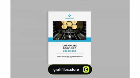 قالب ایندیزاین بروشور شرکتی Brocore