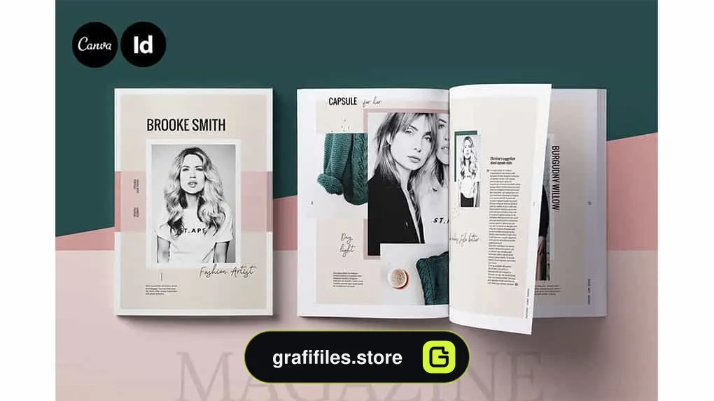 قالب ایندیزاین مجله Brooke Smith / Magazine Template