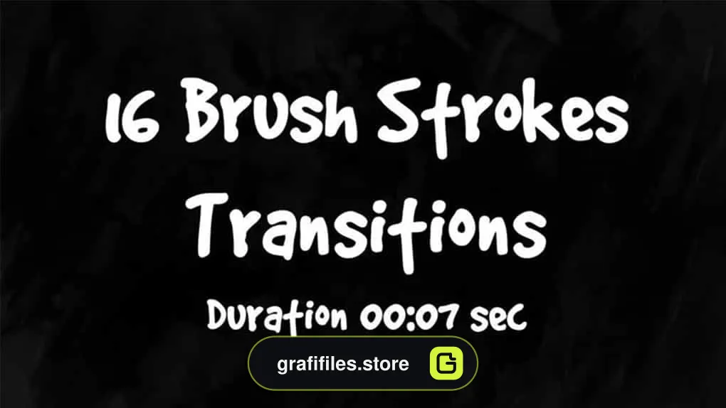 ترانزیشن براش Brush Strokes Transitions
