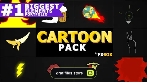 المان کارتونی موشن گرافیک Cartoon Elements
