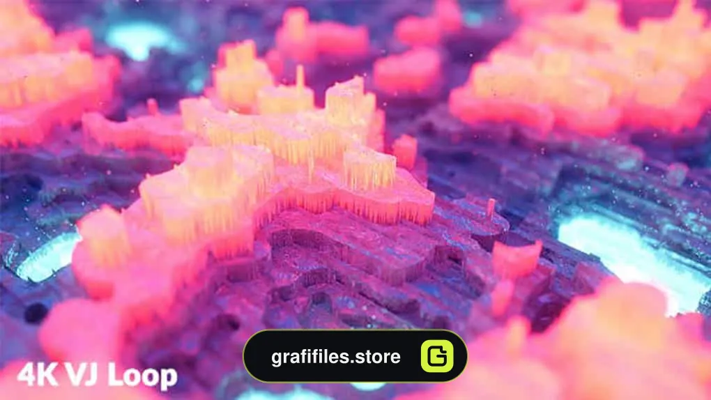 بک گراند موشن گرافیک Crystal VJ Loop