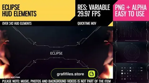 المان صفحه نمایش Eclipse HUD Elements