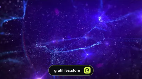 بک گراند موشن گرافیک Elegant Glitter Particles Background