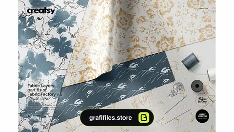 موکاپ پارچه Fabric Layers Mockup 67/FF V.6